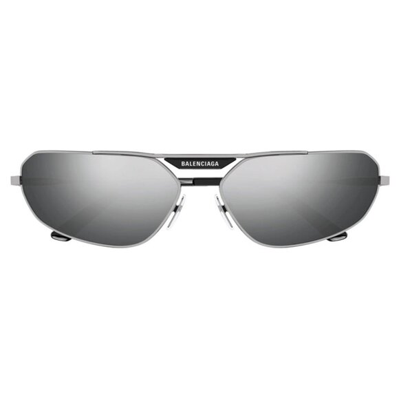 NEW BALENCIAGA BB0245S 002, SILVER UNISEX SUNGLASSES BALENCIAGA - Picture 1 of 4